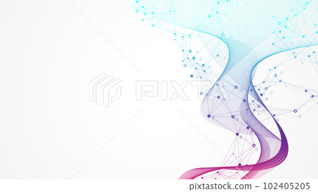 Abstract structure molecules or atom for science or medical background, illustration Abstract structure molecules or atom for science or medical background, illustration 102405205