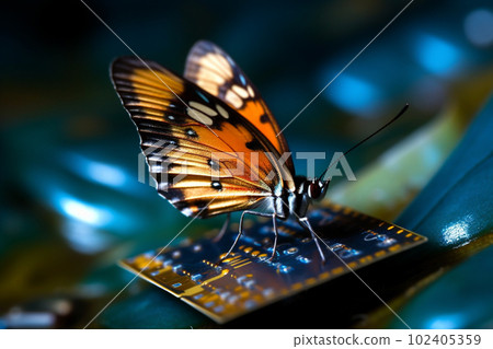 Computer chip with processor background. Created with generative Ai technology. 102405359