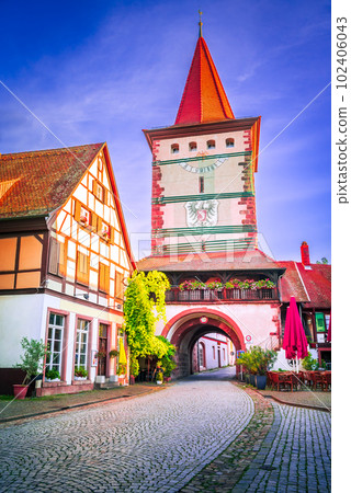 Gengenbach, Germany. Beautiful small city in Schwarzwald, Baden-Wurtemberg. 102406043