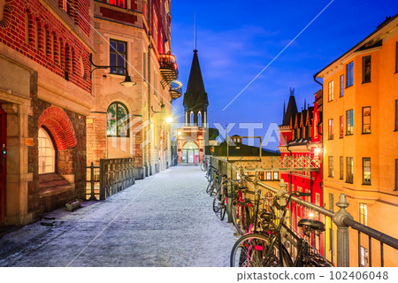 Stockholm, Sweden. Bellmansgatan is a picturesque street in the heart of trendy Sodermalm district. 102406048