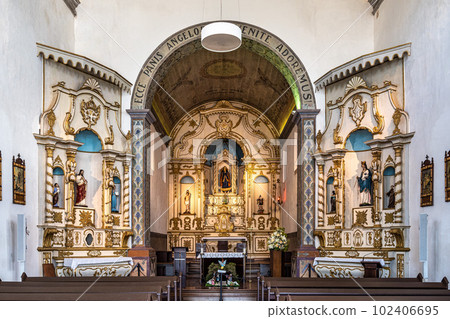 Interior of Nossa Senhora da Lapa Church at Ribeirao da Ilha, Florianopolis, Santa Catarina in Brazil Interior of Nossa Senhora da Lapa Church at Ribeirao da Ilha, Florianopolis, Santa Catarina in Brazil 102406695