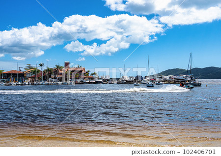Scenic view of the Lagoa da Conceicao, Lake of Conception near Florianopolis, Brazil Scenic view of the Lagoa da Conceicao, Lake of Conception near Florianopolis, Brazil 102406701