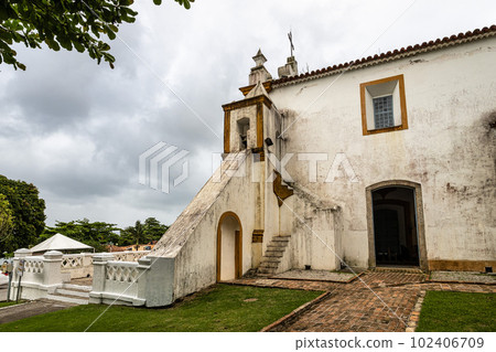 Nossa Senhora das Necessidades, church of our lady of needs at Santo Antonio de Lisboa, Florianopolis in Brazil 102406709