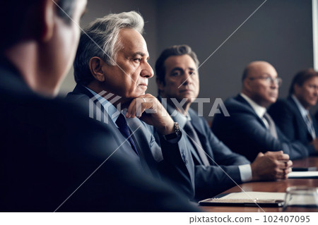男性高管在會議上討論 男性高管在會議上討論 102407095