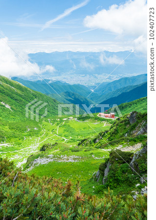 Mt. Hoken in summer 102407723