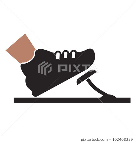 Foot in the Boot Presses Gas or Brake Pedal icon Foot in the Boot Presses Gas or Brake Pedal icon 102408359