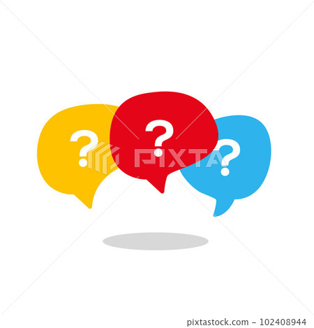Message box with question mark icon Message box with question mark icon 102408944