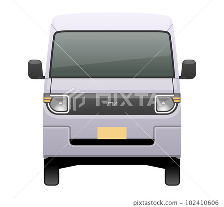 從正面看的汽車示意圖(EV 商用輕型貨車) 從正面看的汽車示意圖(EV 商用輕型貨車) 102410606