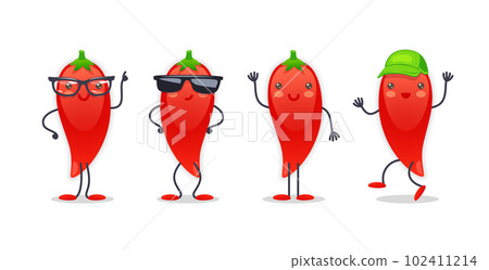 Pepper Character with Various Face Expressions 102411214