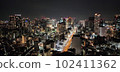 Overlooking the night view of Osaka 102411362