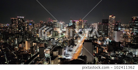 俯瞰大阪夜景 102411362