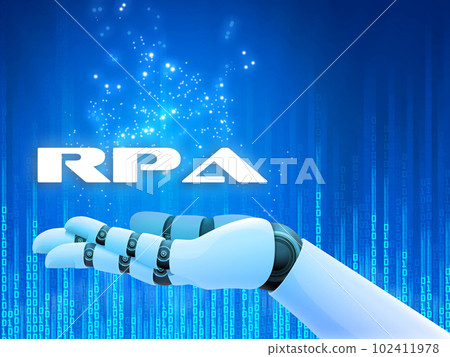 image of robot hand 102411978