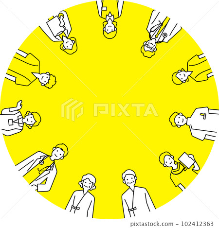 hospital people circle 102412363