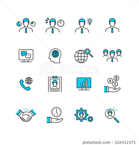 業務圖標集 102412371