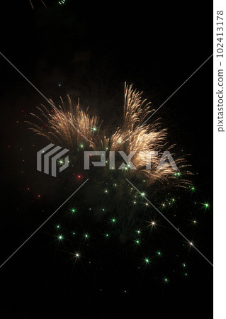 firework. A sparkling fireworks display. 102413178