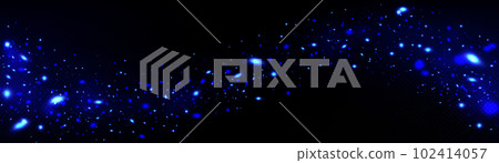 Blue fireflies glowing on transparent background Blue fireflies glowing on transparent background 102414057