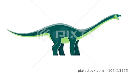 Cartoon Amygdalodon dinosaur character, cute dino of Jurassic reptiles, vector kids toy. Amygdalodon dinosaur character or extinct reptile lizard, cartoon figure for children paleontology collection 102415555