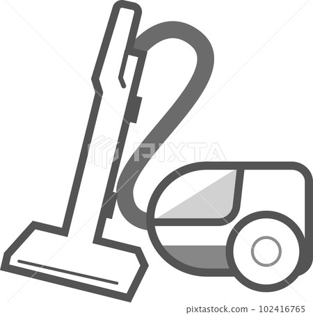 Simple color illustration of a vacuum cleaner Simple color illustration of a vacuum cleaner 102416765