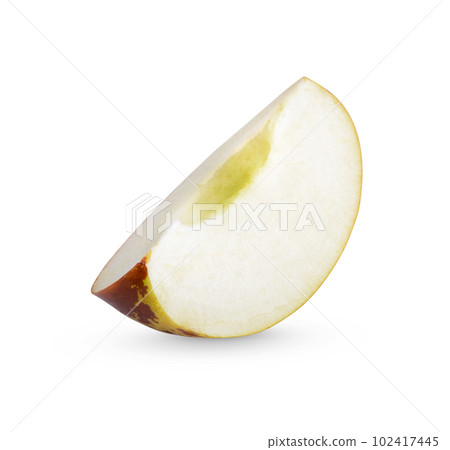 Fresh sliced Jujube isolated on white background 102417445