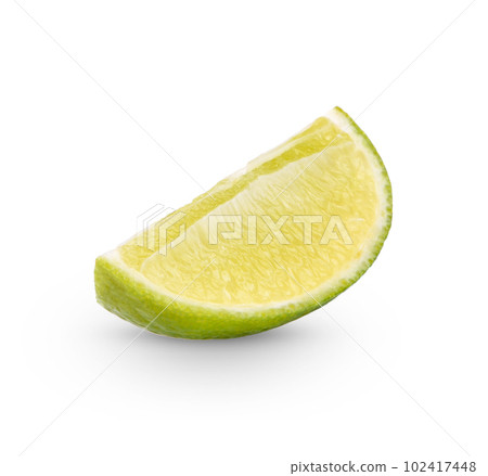 Fresh lime isolated on white background Fresh lime isolated on white background 102417448