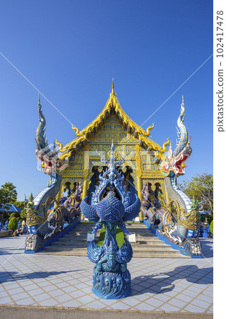 The Wat Rong Suea Ten (Blue Temple) in Chiang Rai, Thailand 102417478