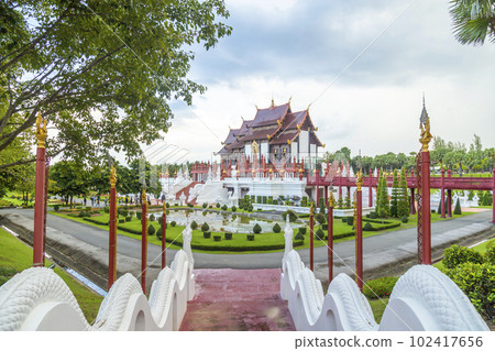 The Royal Park Rajapruek in Chiang Mai province of Thailand. The Royal Park Rajapruek in Chiang Mai province of Thailand. 102417656