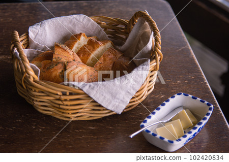 Bread and butter fermented butter 102420834