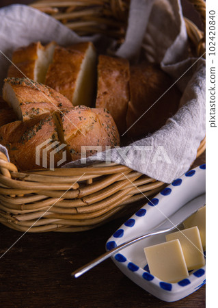 Bread and butter fermented butter 102420840