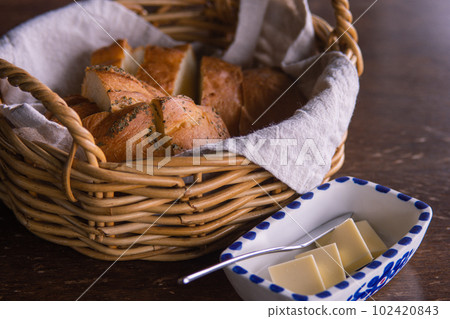 Bread and butter fermented butter 102420843