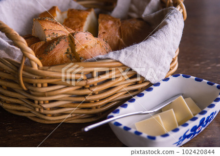 Bread and butter fermented butter 102420844