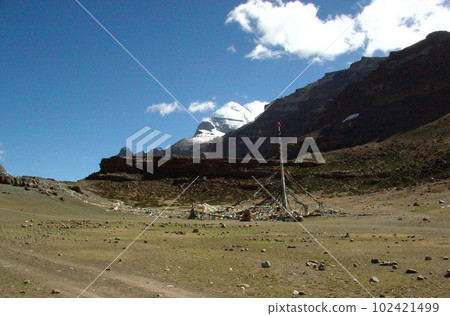 Western Tibet, Talboche, at the foot of Mount Kailash 102421499