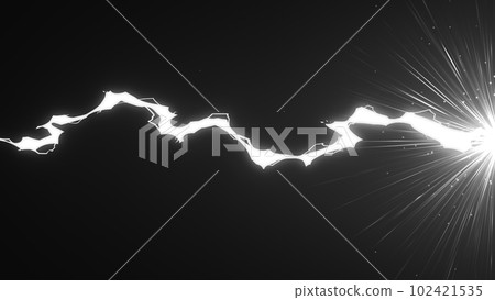 Lightning effect image material | Black and white lightning collision CG art Lightning effect image material | Black and white lightning collision CG art 102421535
