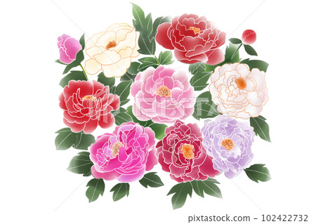 Bouquet of Peony Bouquet of Peony 102422732