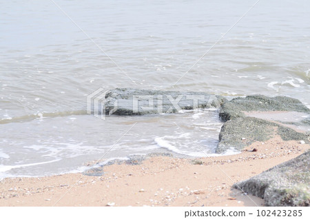 beach, sea or sand and rock beach, sea or sand and rock 102423285
