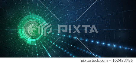 Abstract circuit board futuristic technology processing background 102423796