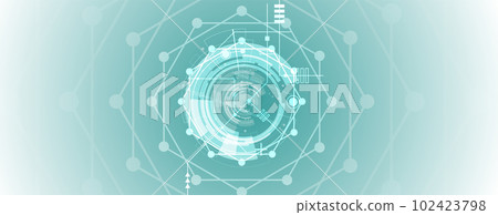 Abstract circuit board futuristic technology processing background 102423798