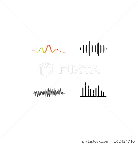 sound wave logo 102424710