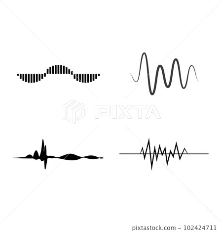 sound wave logo 102424711