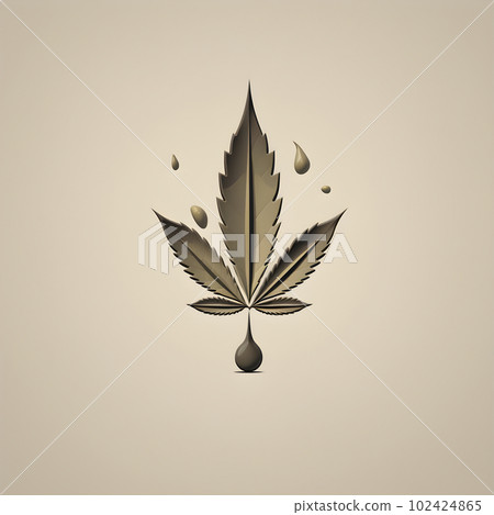 Marijuana leaf minimalistic symbol logo branding Marijuana leaf minimalistic symbol logo branding 102424865
