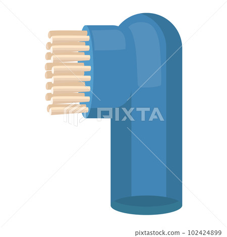 A brush for brushing the teeth of animals. vector illustration isolated on a white background 102424899