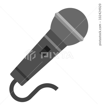 Simple microphone illustration Simple microphone illustration 102424920