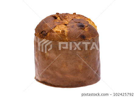 Panettone Italian isolated Panettone Italian isolated 102425792