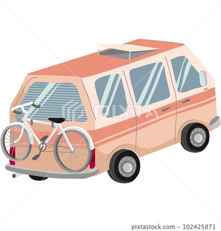 Campervan vector van rv car icon illustration Campervan vector van rv car icon illustration 102425871