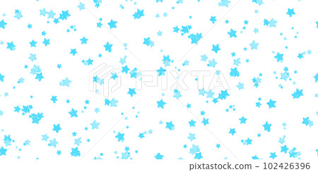 Seamless pattern falling blue stars confetti 102426396