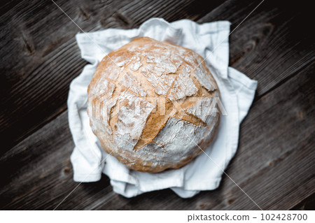 Traditional leavened sourdough bread Traditional leavened sourdough bread 102428700