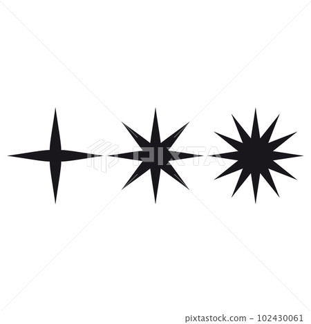 Swiss bauhaus y2k brutalist elements. Abstract geometric shapes, contemporary star figure. Vector memphis design, primitive element set Swiss bauhaus y2k brutalist elements. Abstract geometric shapes, contemporary star figure. Vector memphis design, primitive element set 102430061