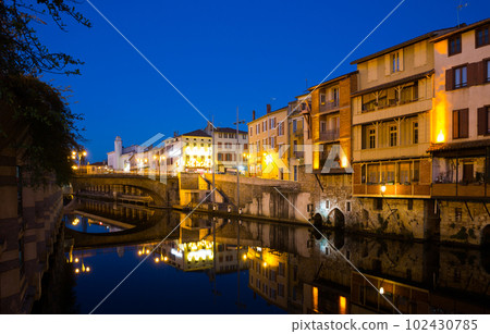 View of Castres in twilight 102430785