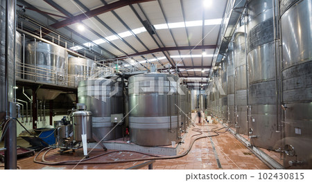 Modern equpped facilities of wine plant Modern equpped facilities of wine plant 102430815