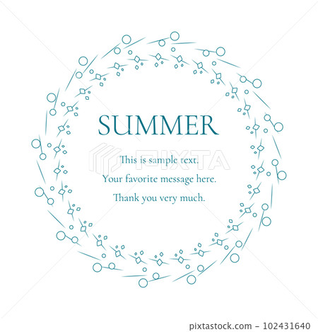 Material_Frame_A summer decorative frame with a motif of the sun, the sea, and the sky. Luxurious enclosure design Material_Frame_A summer decorative frame with a motif of the sun, the sea, and the sky. Luxurious enclosure design 102431640
