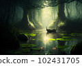 forest, boat, river 102431705
